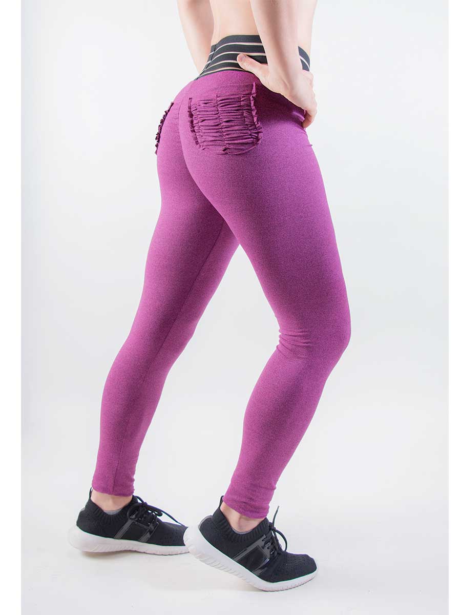 Leggins Gold Slim Morado Unitalla