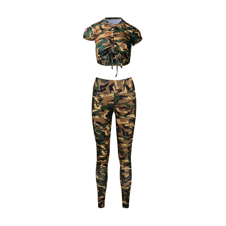 Conjunto militar con blusa